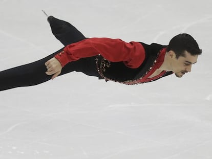 Javier Fernández, durante su ejercicio. ATLAS