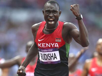 David Rudisha celebra sua vitória em Londres 2012. / Vídeo: Quênia propõe não ir aos Jogos Olímpicos pelo zika.