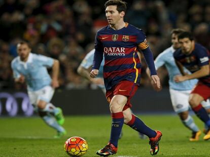 Neymar, Messi y Luis Suárez el domingo en el Camp Nou.