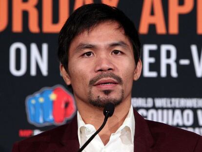 El boxeador filipino Manny Pacquiao.