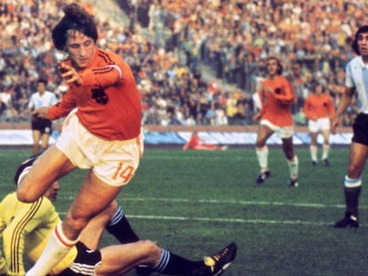 Sin titulo Cruyff, con la selección holandesa en 1974. STF AFP