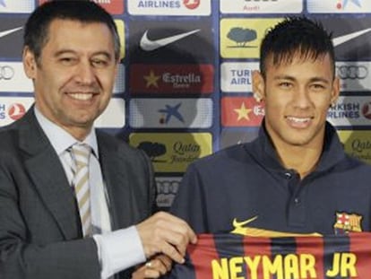 Bartomeu y Neymar.