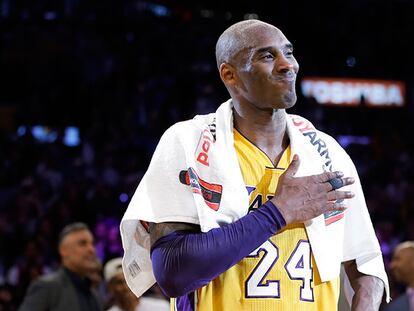 Kobe Bryant, em sua despedida.