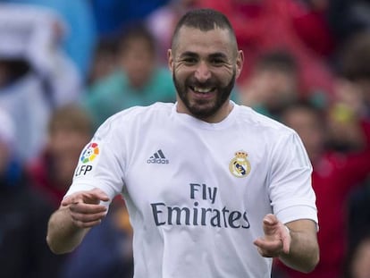 Benzema celebra su gol ante el Getafe. G. A. M. Getty Vïdeo: ATLAS