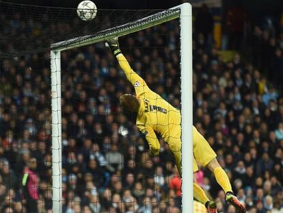 Hart durante el partido contra el Madrid.