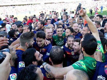 El Barcelona conquista la Liga en Granada