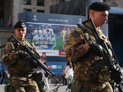 Fútbol en estado de excepción en la final de Champions