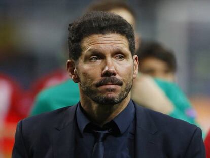 Stefan WermuthSimeone tras la derrota del Atlético en la final de la Champions.