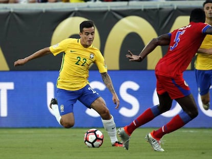 Brasil se da un paseo ante Haití