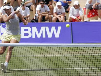 Muguruza, en un partido del Mallorca Open.