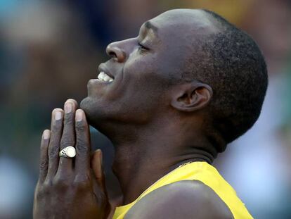 Usain Bolt en la prueba de 100 m.