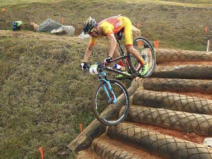 Coloma, durante la prueba de Cross Country.