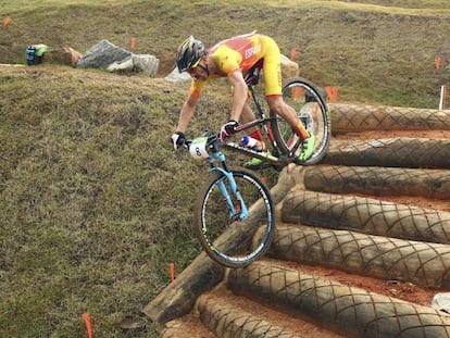 Coloma, durante la prueba de Cross Country.