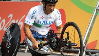 Alex Zanardi, durante la carrera de este 15 de septiembre.