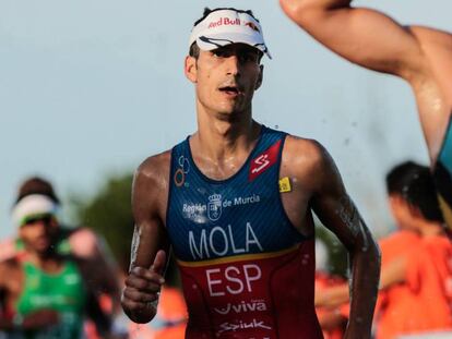 Mario Mola, durante la prueba final del Triatlon de Cozumel.