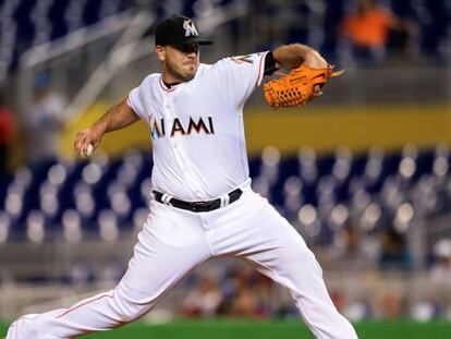 El lanzador de los Marlins, José Fernández