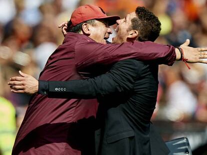 Simeone y Germán Burgos GETTY IMAGES