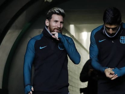 Messi y Luis Suárez saltan al césped del Celtic Park. / Vídeo: Rueda de prensa del Barça.