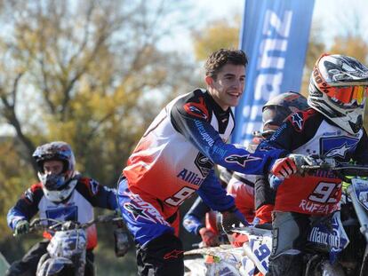 Márquez durante la segunda edición del Allianz Junior Motor Camp.