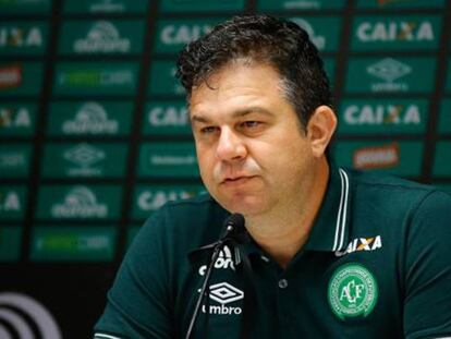 El director de comunicación del club de fútbol brasileño Chapecoense, Andrei Copettti.