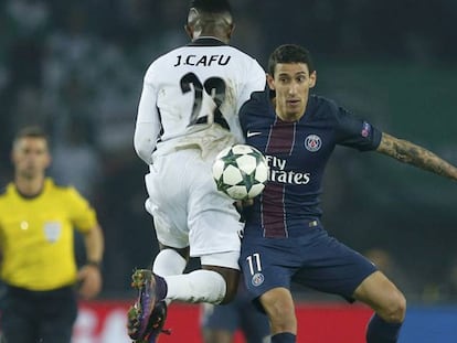 Di María, exjugador del Real Madrid, durante un partido con su actual equipo.