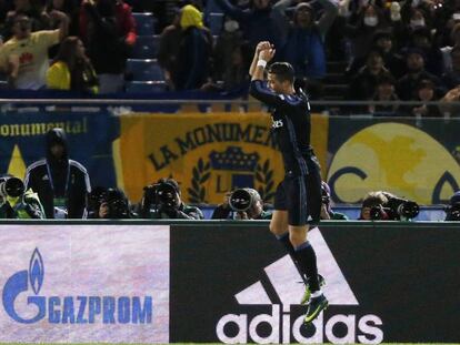 Cristiano Ronaldo celebra su gol al América. Vídeo: Zidane y Modric, sobre el arbitraje en vídeo.