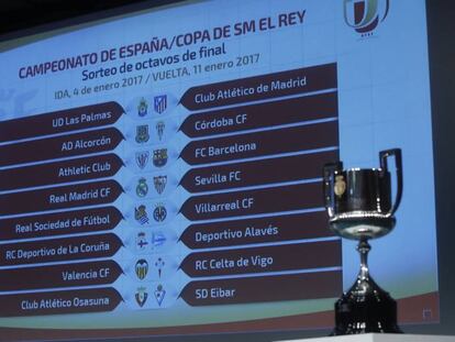 La Copa del Rey toma altura con el Madrid-Sevilla y el Athletic-Barcelona en octavos de final