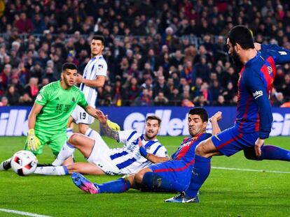 Arda marca el cuarto gol para el Barcelona en el Camp Nou. En vídeo, las ruedas de prensa de Luis Enrique y Eusebio tras el partido.