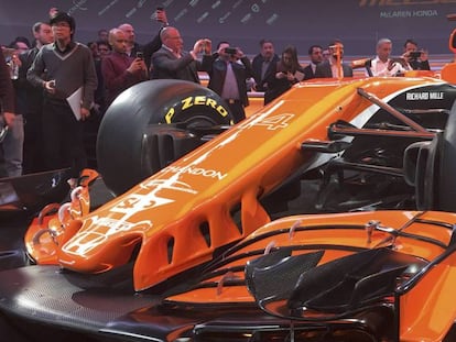 Presentación del nuevo coche de McLaren.