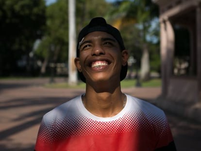 Adrián Solano, en Maracay.