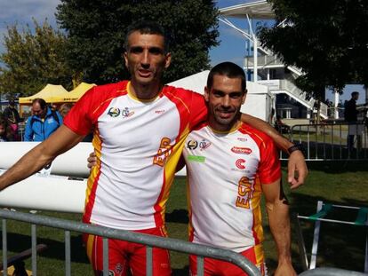 Óscar Graña, izquierda, y Raón Ferro, en 2016.