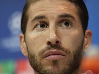 Sergio Ramos, en rueda de prensa.