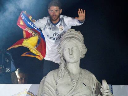 Las celebraciones del Real Madrid en la Cibeles