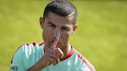 Cristiano, con Portugal. ANDRE KOSTERS EFE