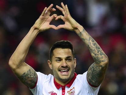 Vitolo en un partido con el Sevilla, la pasada temporada.