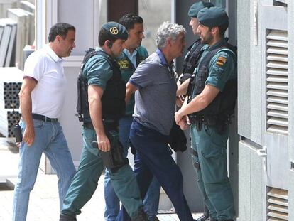 Villar durante el registro en la sede de la Federación en Las Rozas.