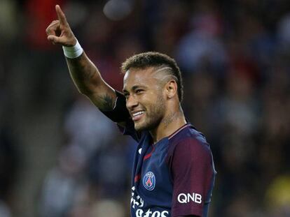 Neymar, en el duelo ante el Toulouse.