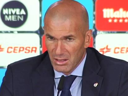 Declaraciones de los entrenadores Marcelino García Toral (Valencia) y Zinedine Zidane (Real Madrid).