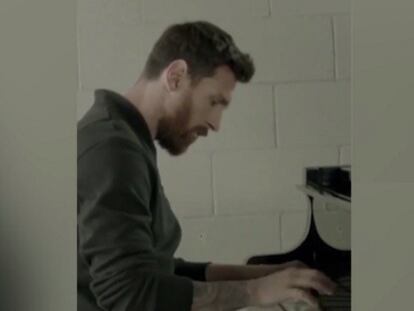 Lionel Messi tocando el piano en una publicidad de Adidas | VÍDEO