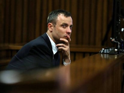 Oscar Pistorius's durante el juicio.