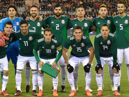 El seleccionado mexicano en noviembre pasado.