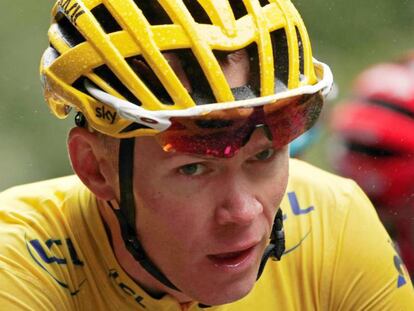 El ciclista británico Chris Froome del equipo Sky.