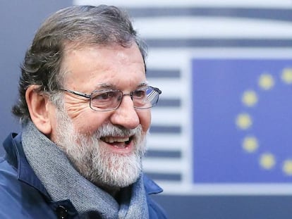 Mariano Rajoy este viernes en Bruselas.