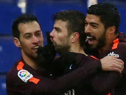 Piqué manda callar al aficionado del Espanyol. En vídeo, declaraciones de Gerard Piqué.