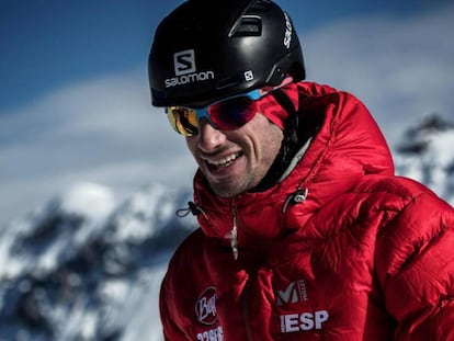 Kilian Jornet, el pasado 8 de febrero en Puy-Saint-Vincent. En vídeo, imágenes del documental 'Camino al Everest.