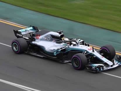 FOTO: Hamilton, durante la clasificación en Melbourne. / VÍDEO: Resumen de la carrera.