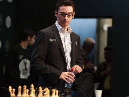 Fabiano Caruana, la semana pasada en Berlín.