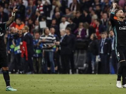 FOTO: Ramos y Marcelo celebran un gol del Madrid en Múnich. / VÍDEO: Declaraciones de Zidane tras el partido.