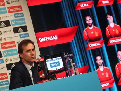 Lopetegui, tras dar la lista de convocados. En vídeo, declaraciones del entrenador.