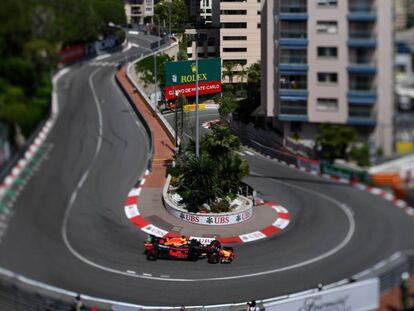 FOTO: Daniel Ricciardo, este sábado en el circuito del GP de Mónaco. / VÍDEO: Fragmento de la carrera.